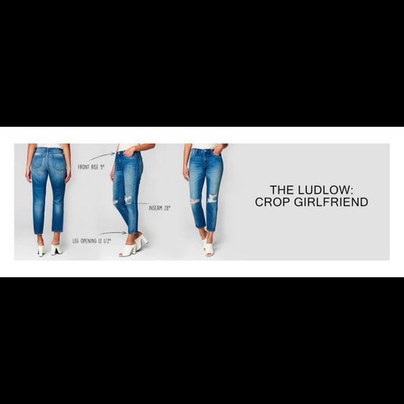 Blank NYC Ludlow Girlfriend Crop with Stars - Picture 6 of 6